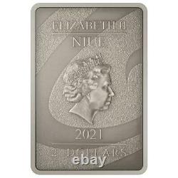 Coa #0019 Sally Nightmare Avant Christmas 2021 1oz Silver Coin 2 Nz Mint