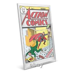 Comics D'action #7 Superman 2021 35g Pure Silver Foil Nz Menthe