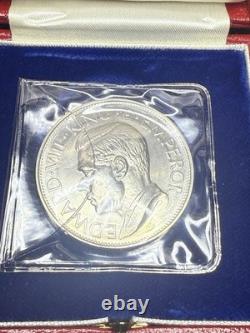 Couronne fantaisie en argent de preuve estampillée de 1936 d'Edward VIII Nouvelle-Zélande