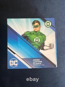 DC LANTERNE VERTE (3 OZ) pièce en argent tirage limité à 1000 par la MONNAIE DE NOUVELLE-ZÉLANDE