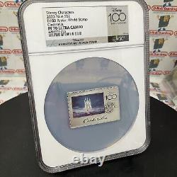 Disney 2023 NIUE Sceau Mondial en Argent de Cendrillon 1 oz Preuve PF70 Ultra Cameo NGC