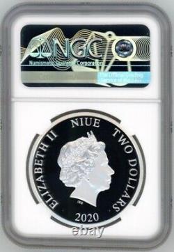 Disney Princess Frozen Sisters Forever 2020 Niue 1oz Argent Coin Ngc Pf70