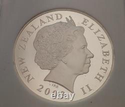 Dollar d'Argent de Nouvelle-Zélande 2003 Seigneur des Anneaux Théoden monte Gem Mintage Faible