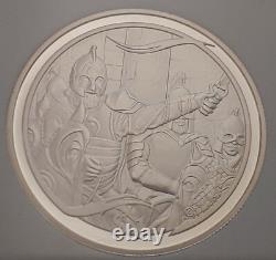 Dollar d'Argent de Nouvelle-Zélande 2003 Seigneur des Anneaux Théoden monte Gem Mintage Faible