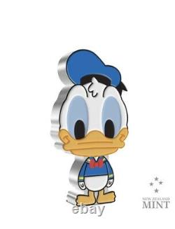Donald Duck Chibi Coin Collection Disney Série 2021 1 Oz Silver Proof Coin Niue