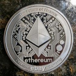 Élégante pièce en argent Niue Ethereum 2025 de 1 oz, brillante non circulée, de collection