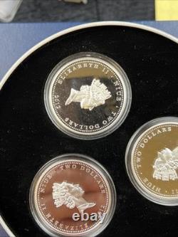 Ensemble de 3 pièces en argent de 1 oz 2012 Nouvelle-Zélande et Mint (Niue) WWII Nose Set