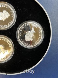 Ensemble de 3 pièces en argent de 1 oz 2012 Nouvelle-Zélande et Mint (Niue) WWII Nose Set