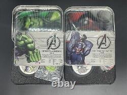 Ensemble de 4 pièces des Avengers Marvel Niue 2014