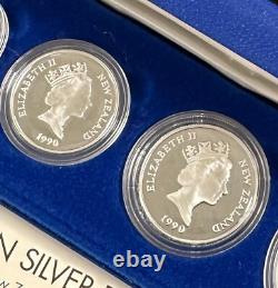 Ensemble de 5 pièces en argent PROOF de la Monnaie royale australienne/Banque de Nouvelle-Zélande de 1990