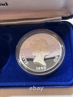 Ensemble de 5 pièces en argent en épreuve de 1990 Nouvelle-Zélande - Traité de Waitangi