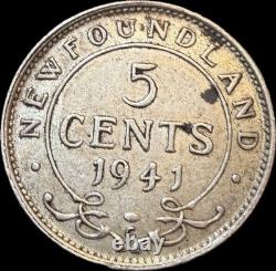 Ensemble de 9 pièces en argent d'Australie, de Nouvelle-Zélande, du Canada et de Terre-Neuve 1919-68