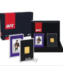 Ensemble de deux pièces d'argent UFC Trading Coins 2 dans une boîte scellée - Produit officiel sous licence Agoro