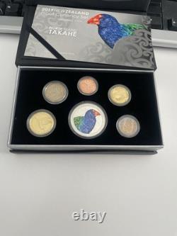 Ensemble de monnaies en argent épreuve 2019 de Nouvelle-Zélande - Takahe de l'île du Nord