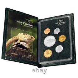 Ensemble de pièces de monnaie de preuve en argent de Nouvelle-Zélande 2007 - Tautara! Mintage 1041