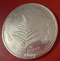 Ensemble de pièces en argent de Nouvelle-Zélande ! Fougère, demi-couronne, shilling et pence