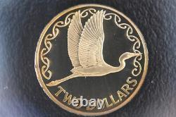 Ensemble de pièces en argent proof de Nouvelle-Zélande 2008 Édition limitée Grenouille de Hamilton