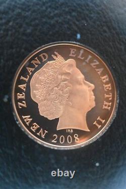 Ensemble de pièces en argent proof de Nouvelle-Zélande 2008 Édition limitée Grenouille de Hamilton