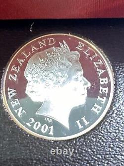 Ensemble de preuves de 7 pièces de monnaie néo-zélandaise de 2001