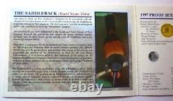 Ensemble de preuves officielles de la Nouvelle-Zélande de 1997 (7) avec le rare Saddleback en argent de 5 $