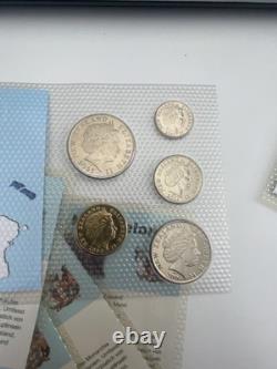 Ensemble touristique néo-zélandais 2004 NZ/Allemand avec une pièce d'erreur RARE 10c MULE à double bord