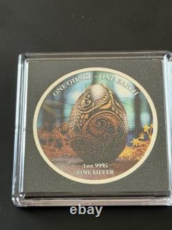 Fidji One Earth pièce en argent 999 de 1 oz. Édition œuf de Pâques, seulement 205 exemplaires frappés