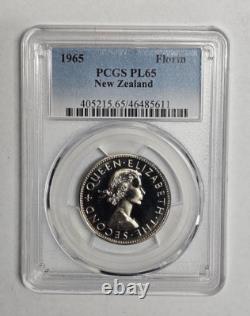 Florin 1965 PCGS PL65 Nouvelle-Zélande