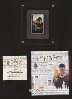 Harry Potter et la Chambre des secrets, barre de 1 oz en argent fin 999 de la New Zealand Mint