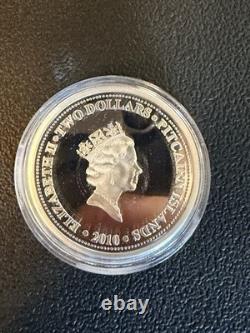 Îles Pitcairn 2010 H. M. A. V Bounty Collectionneurs. Ensemble de 2 pièces et timbres en argent 999