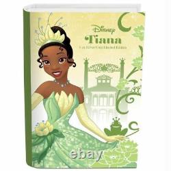 La Princesse Disney Tiana Pièce en argent Proof 1oz Édition limitée Nouvelle-Zélande 2016