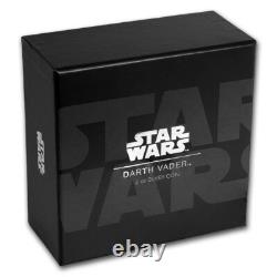 MONNAIE EN ARGENT DE 2 OZ DE DARTH VADER STAR WARS 2017 NIUE 5 $ NGC PREMIÈRES ÉMISSIONS PF 70