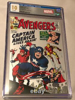 Marvel Avengers #4 (2019) 1 Oz Pure Silver Foil Scottsdale Mint Replica Cgc 10