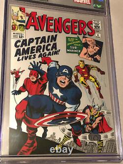 Marvel Avengers #4 (2019) 1 Oz Pure Silver Foil Scottsdale Mint Replica Cgc 10