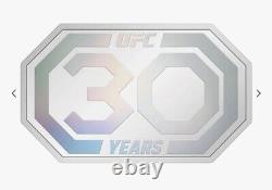 Médaille de 1 once de 30 ans de l'UFC de la Monnaie de Nouvelle-Zélande, Niue Deux Dollars