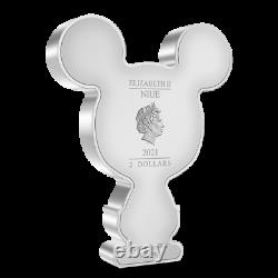 Mickey Mouse Chibi 1oz Silver Coin Pcgs Pr70dcam Pop 3 Limited In Hand
