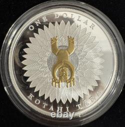 Monnaie OMP Dollar en Argent 1 oz Preuve Art Maori Nouvelle-Zélande 2014