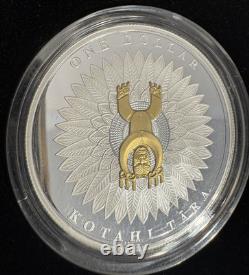 Monnaie OMP Dollar en Argent 1 oz Preuve Art Maori Nouvelle-Zélande 2014