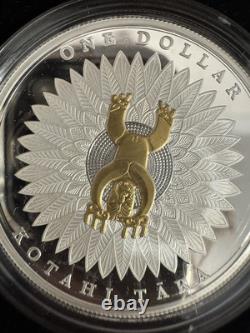 Monnaie OMP Dollar en Argent 1 oz Preuve Art Maori Nouvelle-Zélande 2014