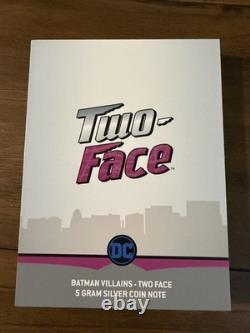 Monnaie de Nouvelle-Zélande 2019 Batman Vilains Double-Face Billet de 5g Argent .999