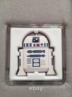 Monnaie de Nouvelle-Zélande 2020 Star Wars 03. R2-D2 1 Oz. Pièce en Argent Chibi #246