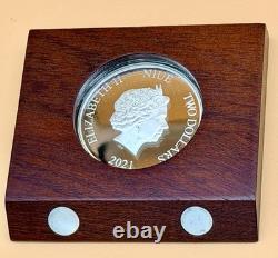 Monnaie de Nouvelle-Zélande 2021 - Billet d'Argent Aragorn 1 Oz du Seigneur des Anneaux