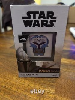 Monnaie de Nouvelle-Zélande 2023 Star Wars Mandalorian Bo-Katan Chibi 1 oz. 999 Pièce d'Argent