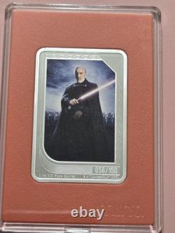 Monnaie de Nouvelle-Zélande 2023 Star Wars Trading Pièce en Argent 1 Oz 999 Comte Dooku