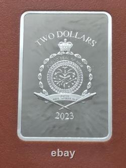 Monnaie de Nouvelle-Zélande 2023 Star Wars Trading Pièce en Argent 1 Oz 999 Comte Dooku