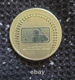 Monnaie de Nouvelle-Zélande 2024 MLB Yankees 1 Oz. 999 Argent Fin Rond
