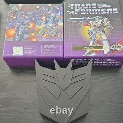 Monnaie de Nouvelle-Zélande 2024 Transformers 40 ans Megatron 3 oz. 999 Argent pièce de 5 $