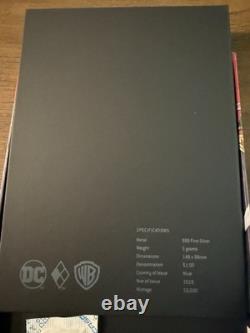 Monnaie de Nouvelle-Zélande Harley Quinn 5g. Barra de monnaie en argent 999 2019