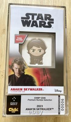 Monnaie de Nouvelle-Zélande Star Wars Anakin Skywalker pièce en argent Chibi de 1 oz numérotée 6