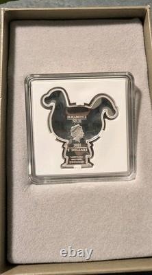 Monnaie de collection en argent pur 999 de 1 oz Harley Quinn 2021 de la New Zealand Mint, non certifiée
