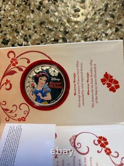 Monnaie de la Nouvelle-Zélande 2015 Blanche-Neige 1 Oz Argent 2,00 $ Coin